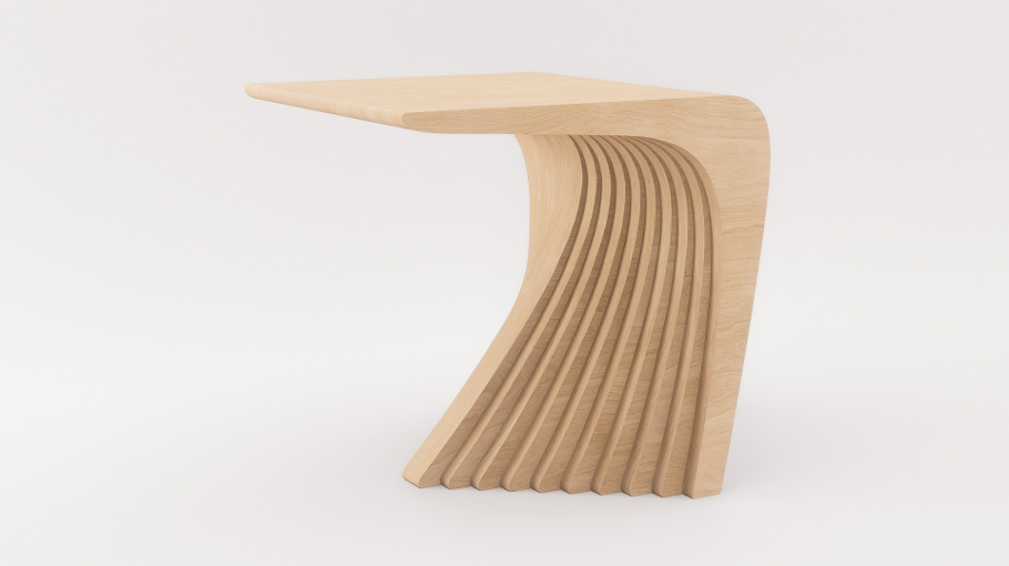 Woodbang Touchey parametric side table / night bed bedside contemporary original modern premium