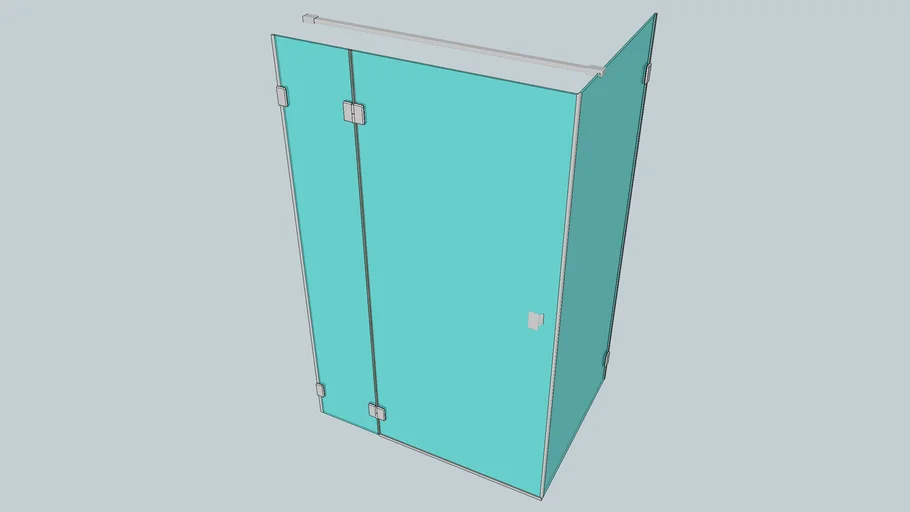 Douchewand 120cm