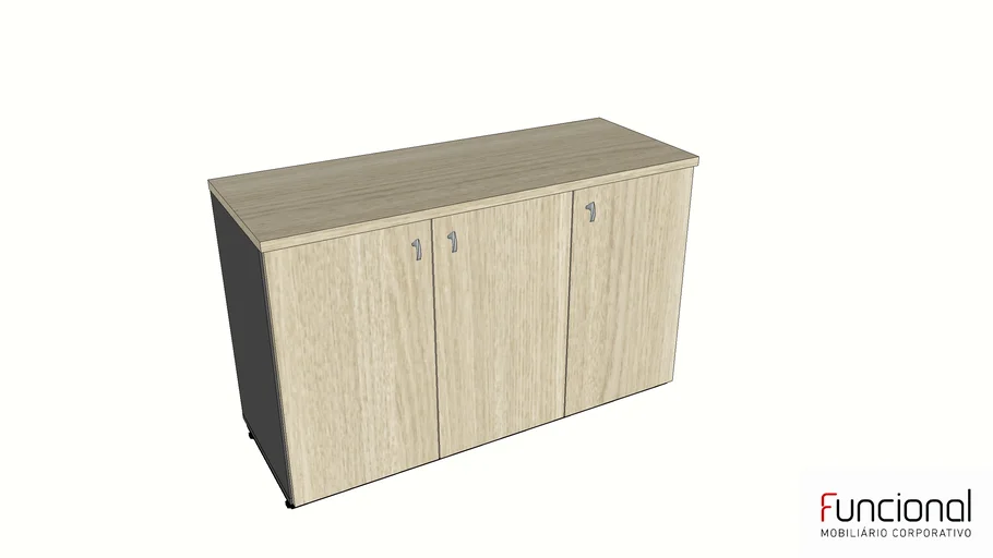 Armário de escritório 3 portas baixo Versatile