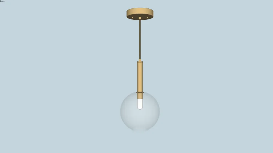 Pendente bola de vidro