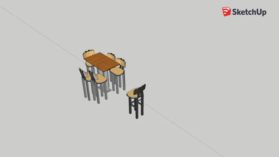 bar table and chairsss