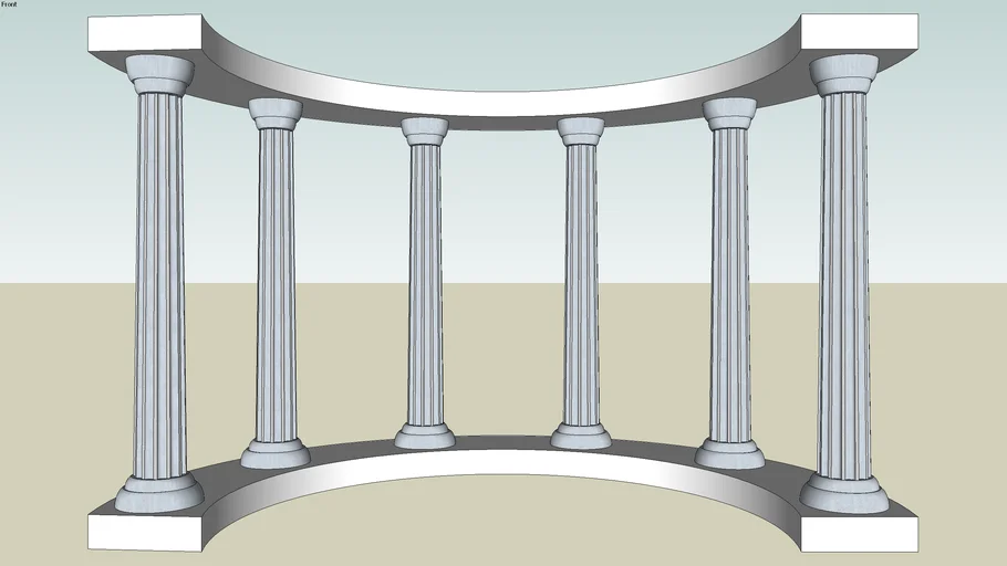 Half-round pillars