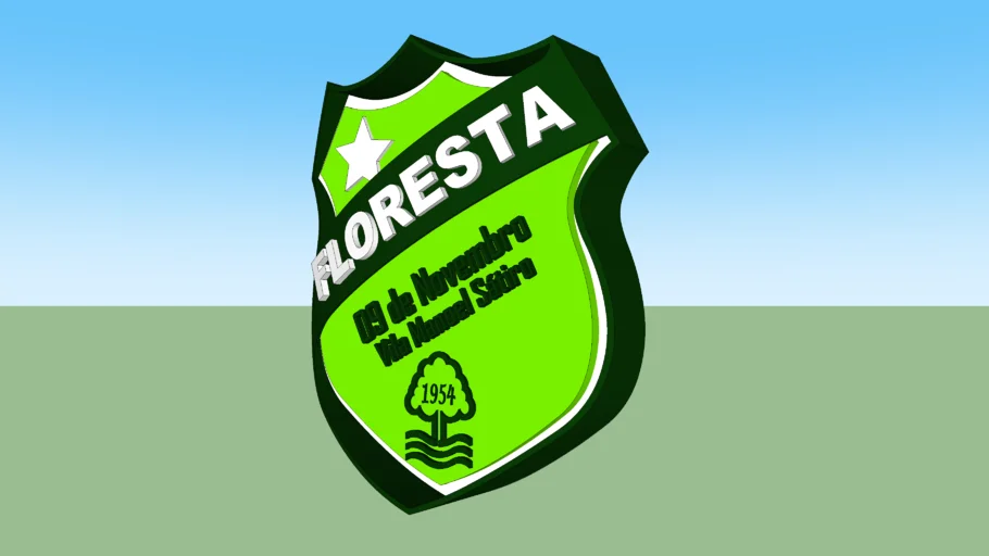 Escudo 3D do Floresta FC