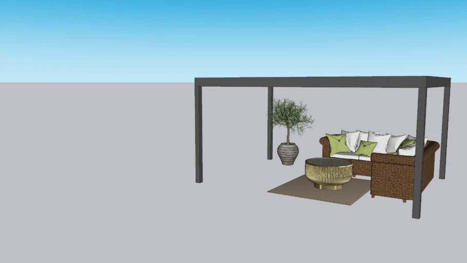 4x3m Louvred Pergola