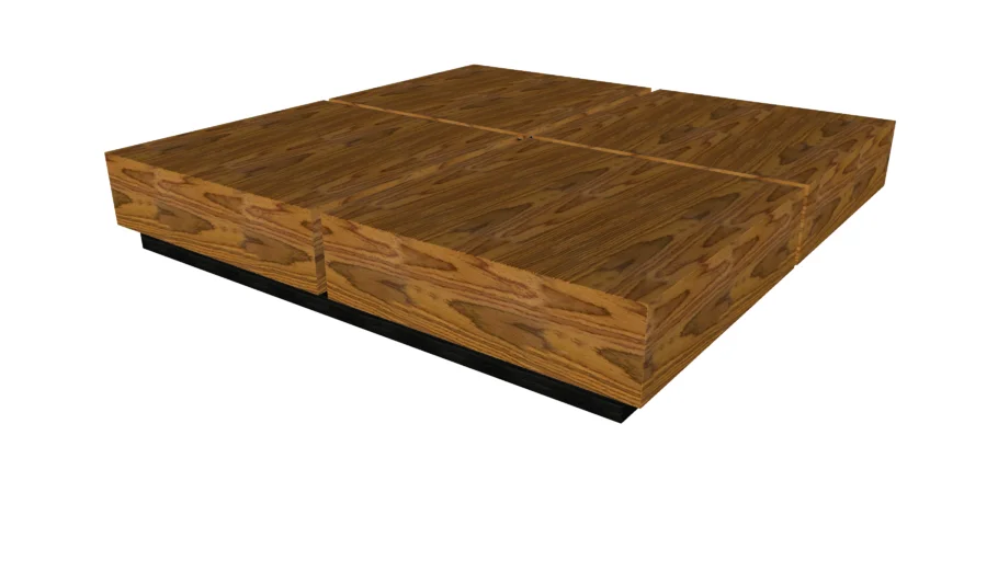 Dean Coffee Table in Teak by Modloft