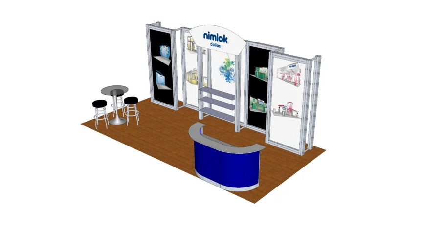 Nimlok 10x20 Trade Show Exhibit