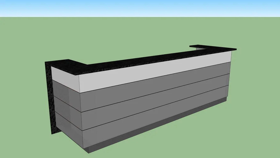 Grey Reception Table