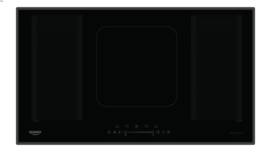 Cooktop de Indução 5 Zonas Dako Select - Zona Flexível