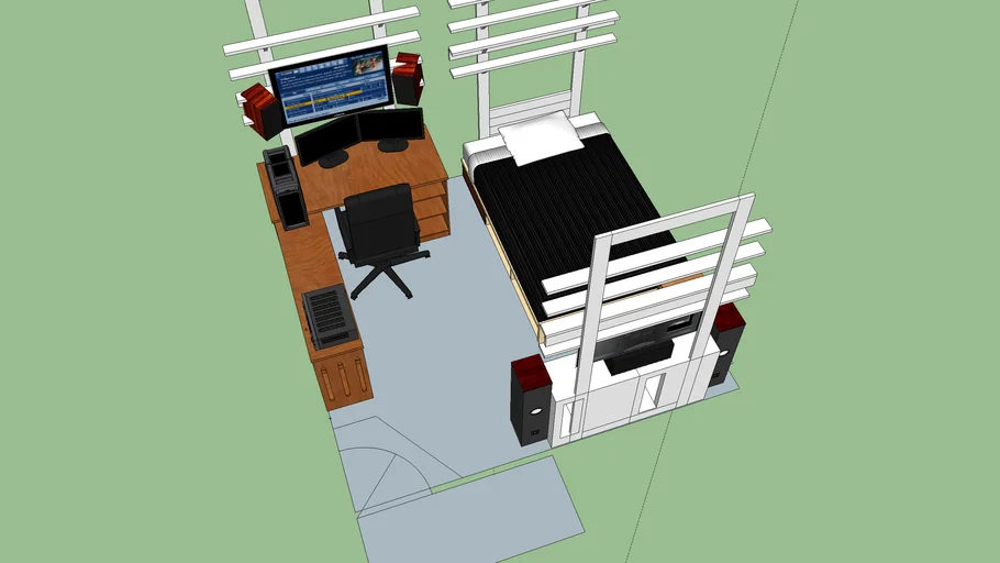 MY final bedroom setup, draft 1
