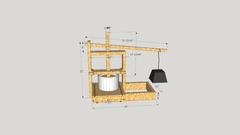 Dutch Style Cheese Press