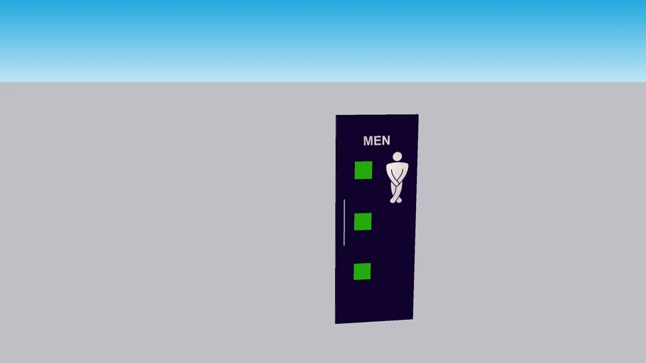 Mens Toilet Door