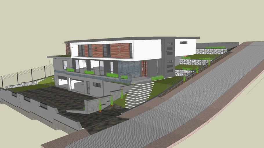 Hillside Home 15 deg Slope