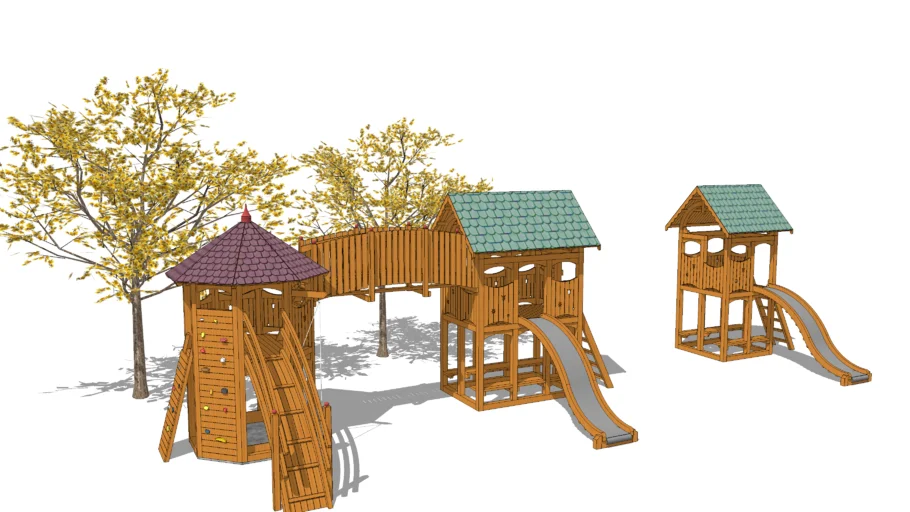 PARQUINHO Real wood playground