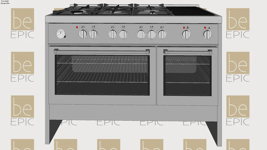 Fogão 5 Bocas Freestanding Argenta 120cm Elettromec - 220v