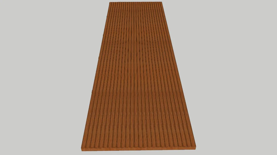 Deck de Madeira retangular