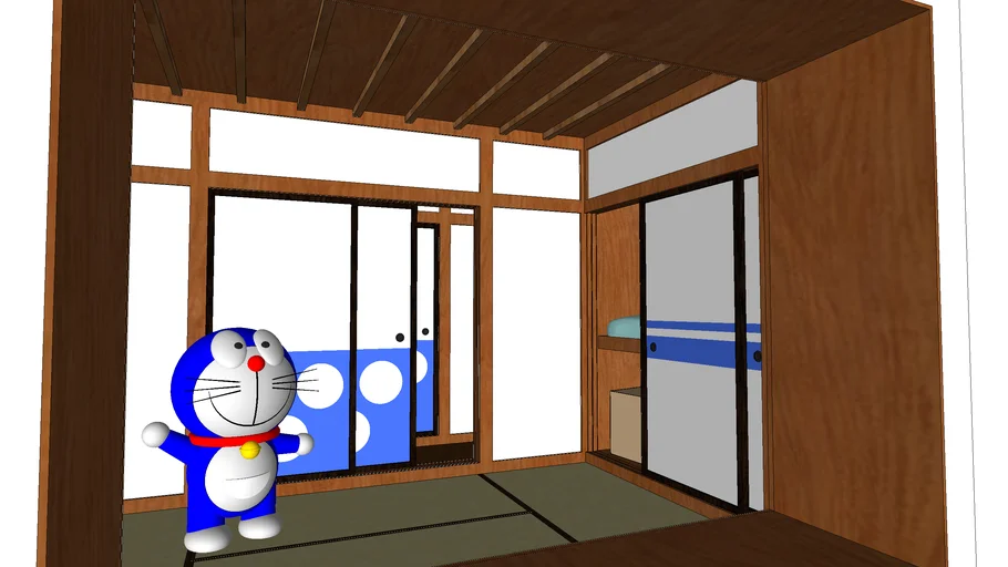 Nobita bedroom with Doraemon