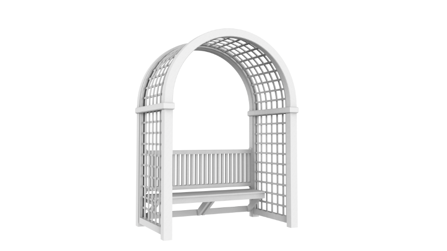 Walpole Outdoors Secret Garden Arbor Picket Bench