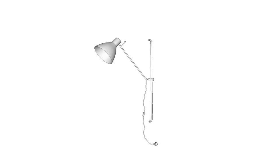 ARANDELA ARTICULADO COM PLUG EXTERNO 77XØ16,5CM ALUMÍNIO BRANCO - PORTOFINO AR1420