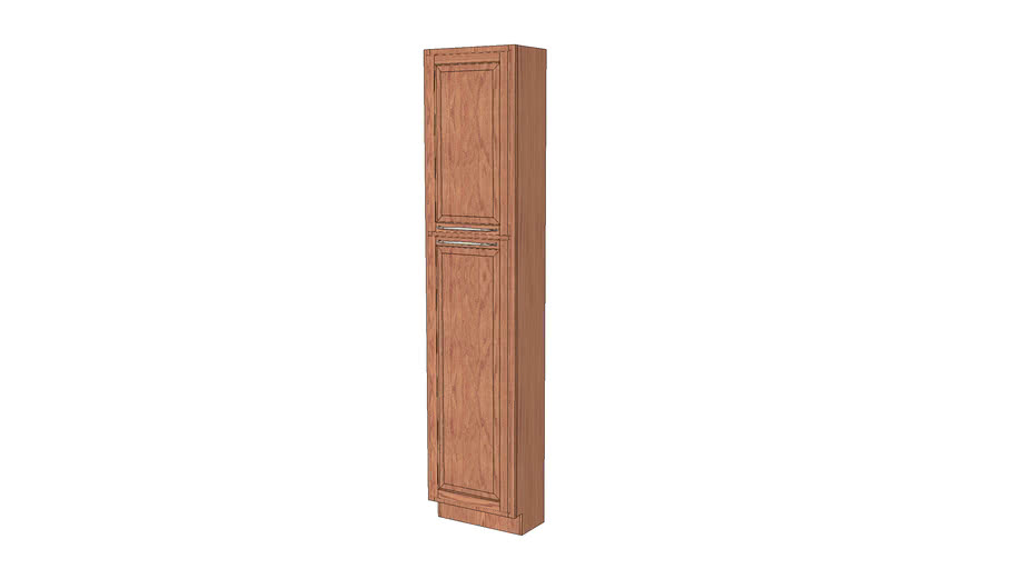 Tall Cabinets - Montclair Square Half Oak Toffee Medium by KraftMaid® Cabinetry at Lowe's®
