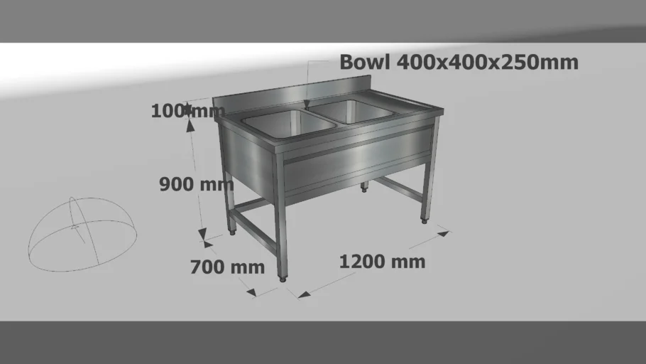 SS Double BOWL SINK 