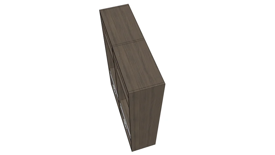 Paliform walnut closet (2 sections)
