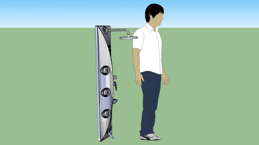 Neobasic Aquakit Column Single-Levers Grey