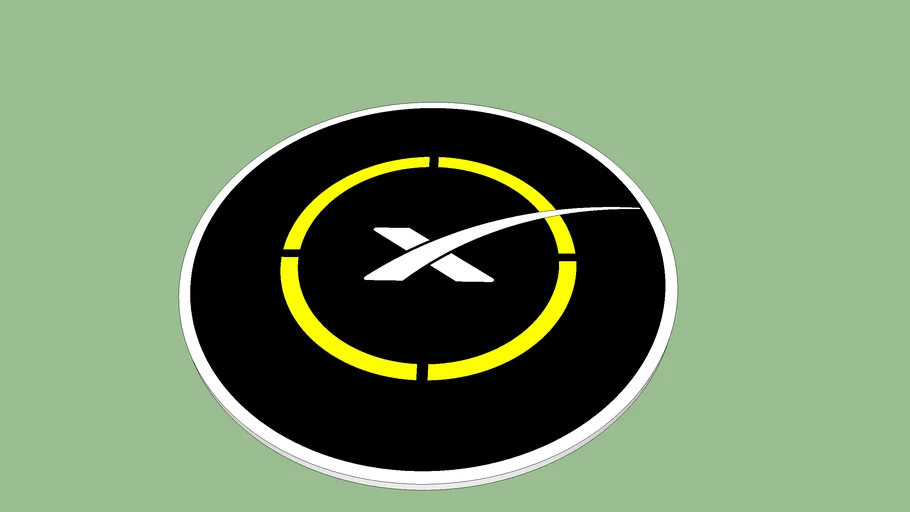 SpaceX landing pad