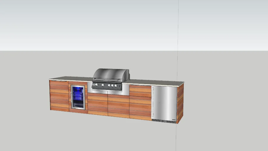 Outdoor kitchen bbq ipe