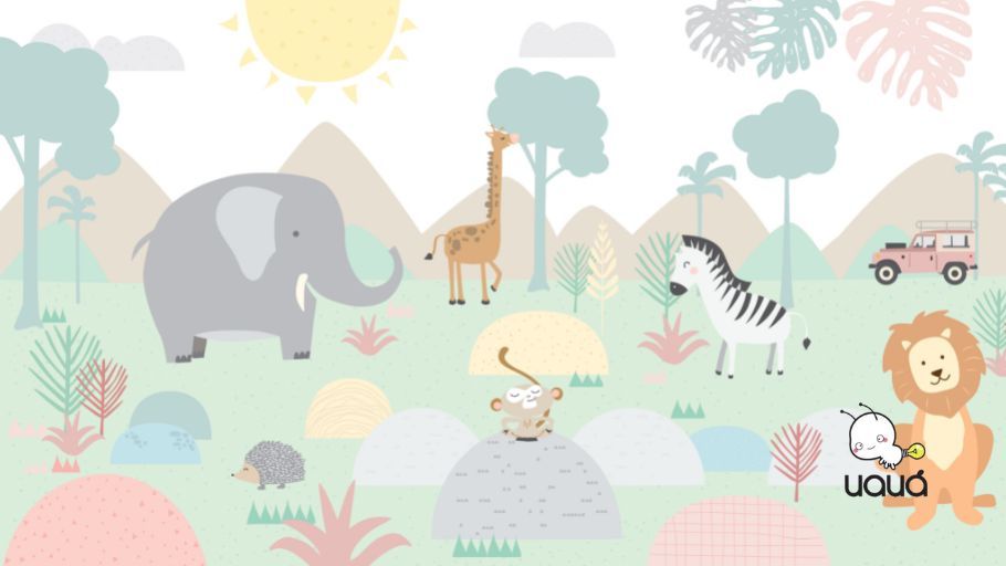 Papel de Parede Maxi Safari Nude (Painel Safari)