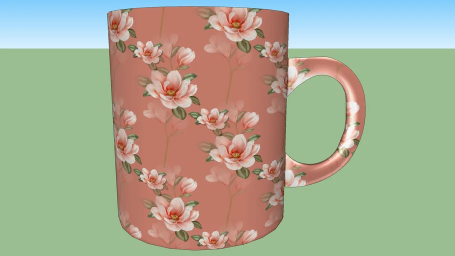 magnolia coffee mug