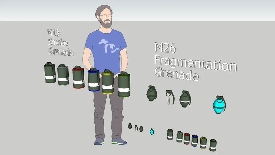 M26 Fragmentation & M18 Smoke Hand Grenade
