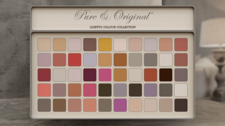 Red-Brown Colour Palette - Licetto washable matte wall paint