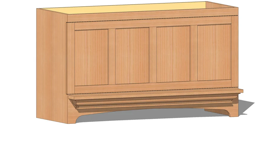 Mission Arch Crown Shelf 48" wide