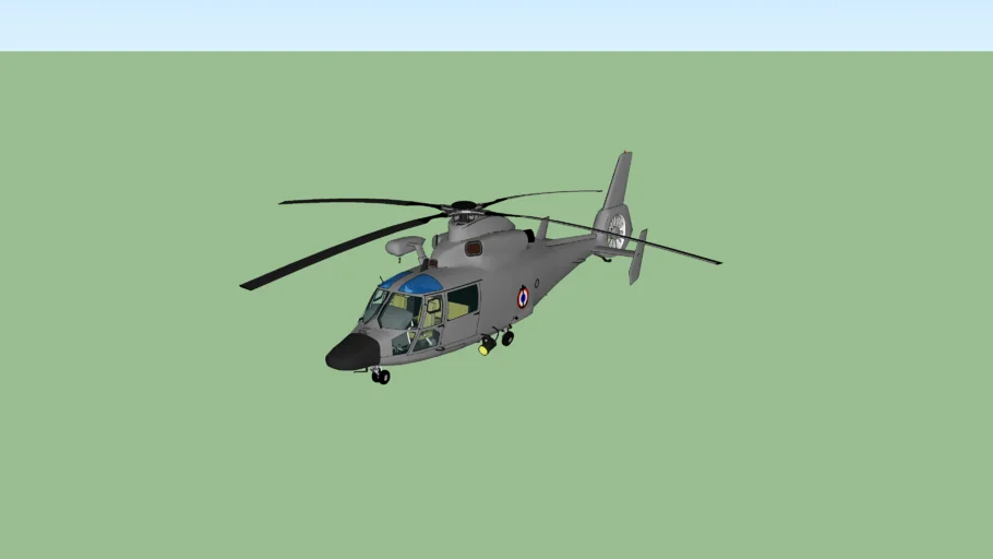 Hélicoptère dauphin de la marine nationnale