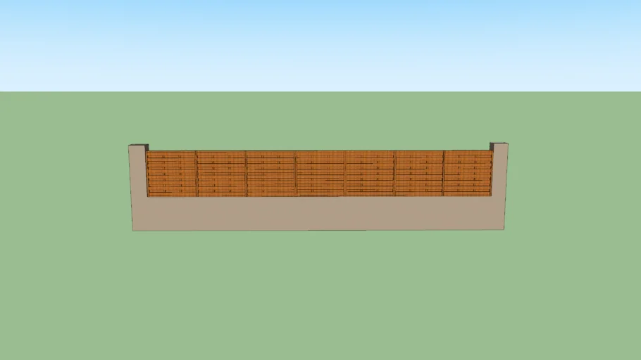 cloture mur et palissade bois