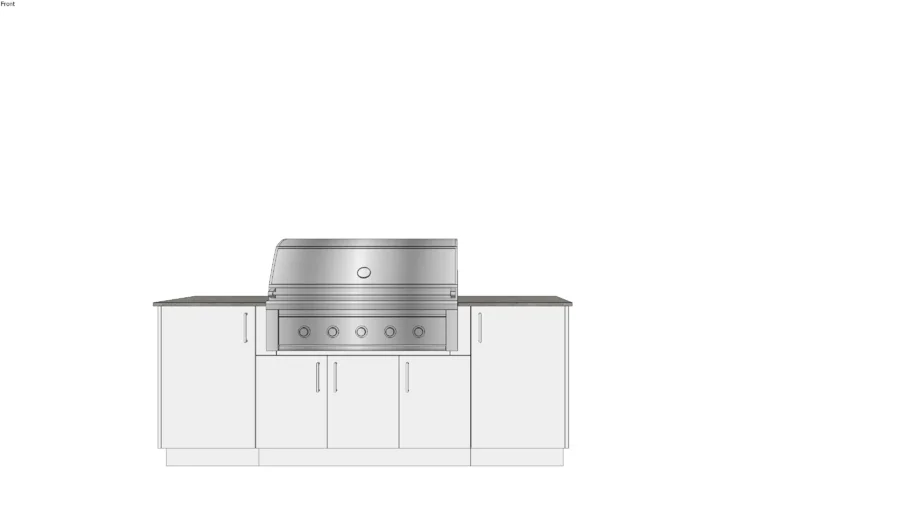 Sierra 42 - Urabn Bonfire Outdoor Kitchen