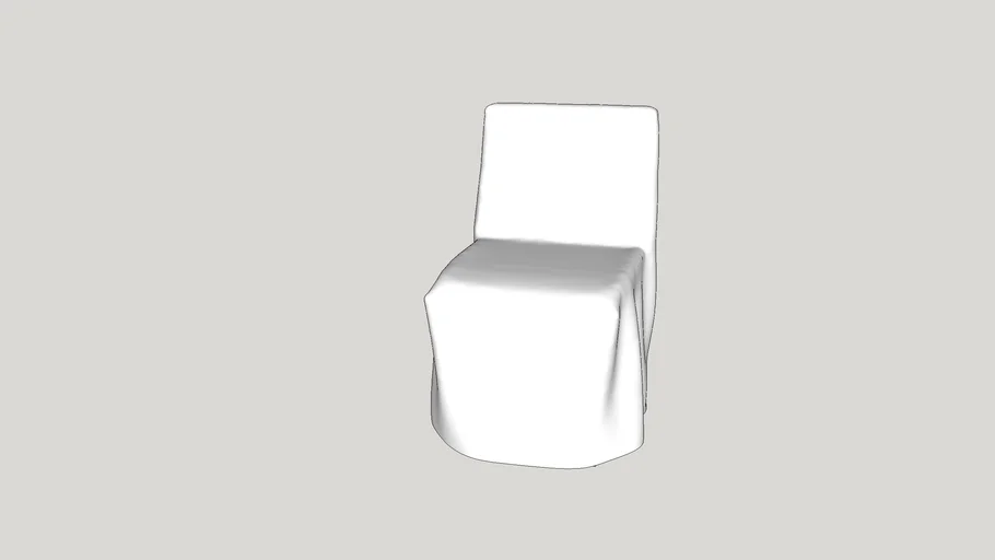 Classic Long Slipcovered Dining Chair