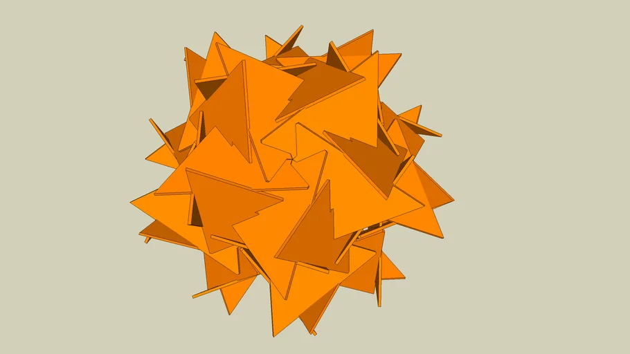 Rhombic polyhedra 30 same thick PIECES
