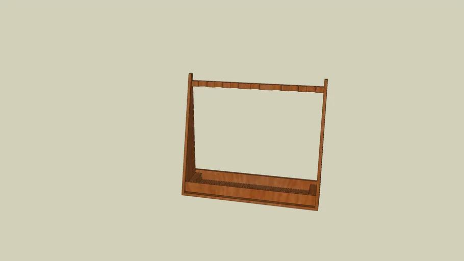 Wooden Vertical Gun Rack
