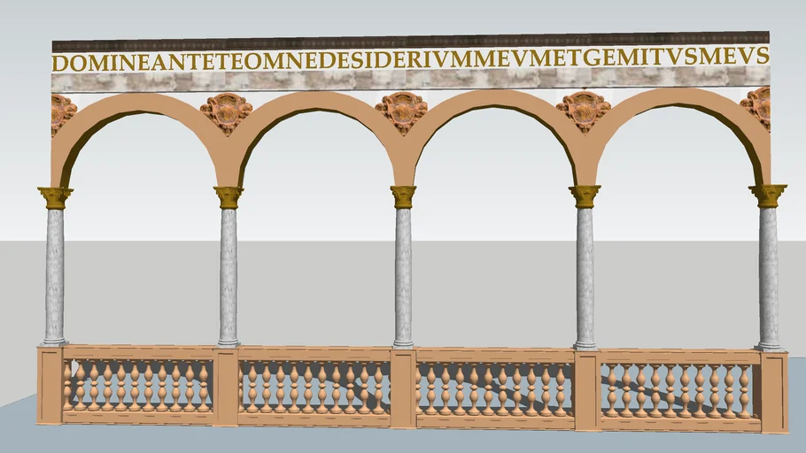 Columnas y balaustrada del Palacio de la Calahorra