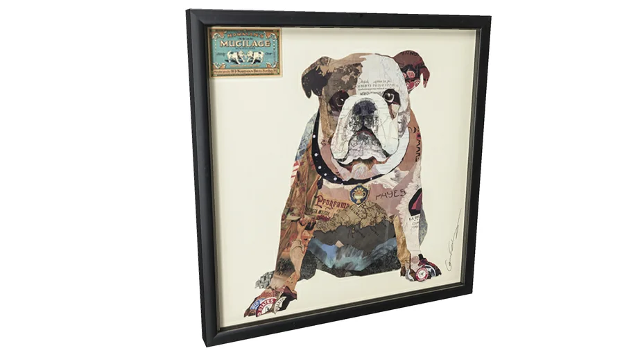 38451 Picture Frame Art The Dog 61x61cm