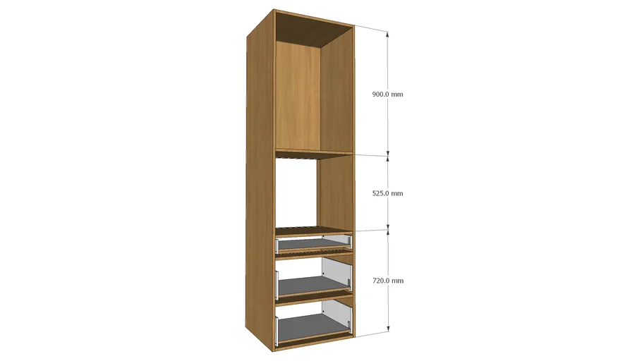 600 Tall compact Oven housing
