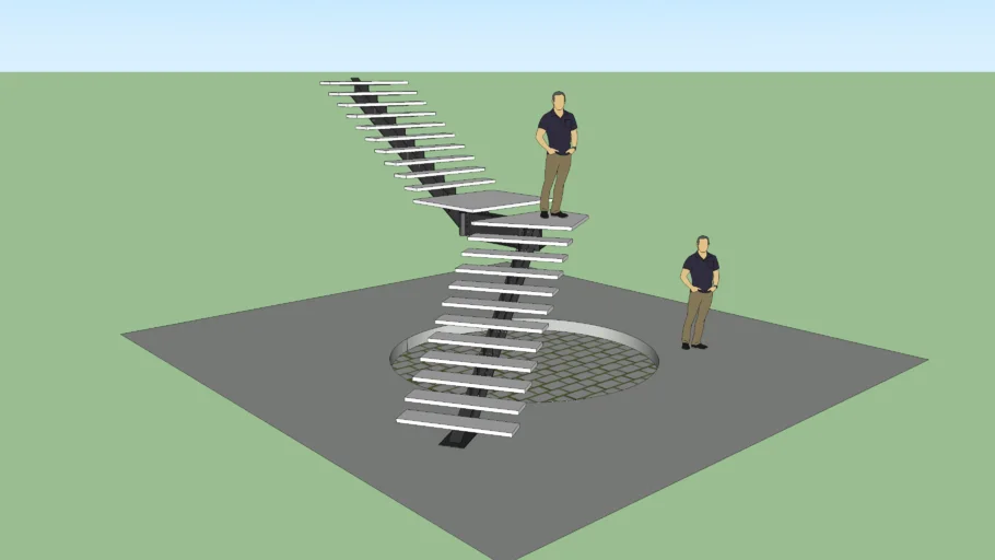 Stair. Iron-Steel Structure