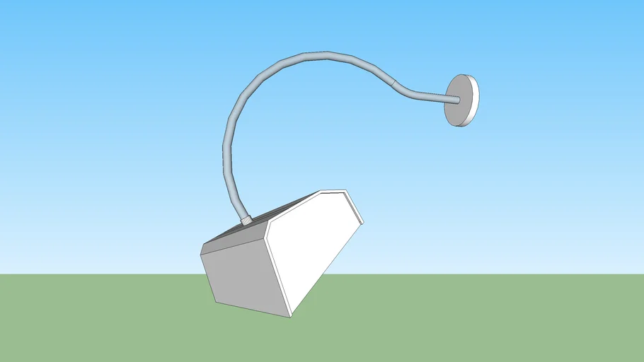 Wall-mounted art light curved arm