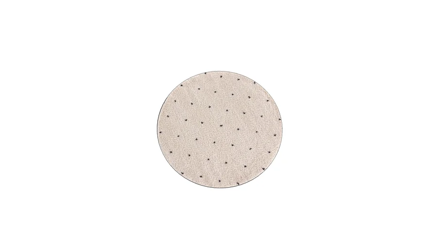 Tapis rond à pois style berbère, Ava de chez LA REDOUTE