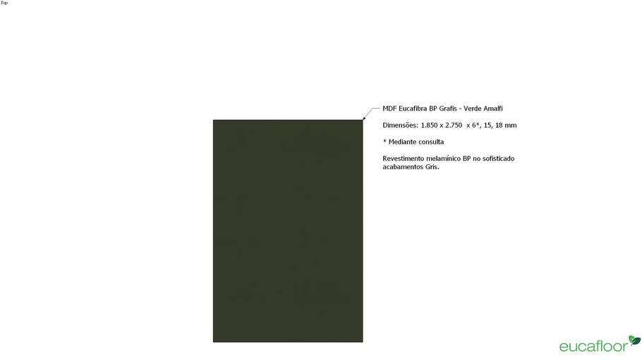 MDF Eucatex BP Grafis - Verde Amalfi