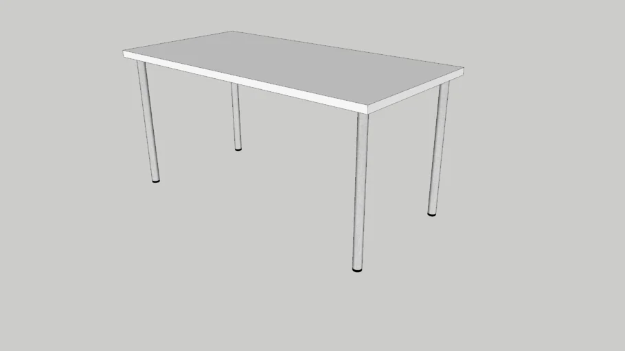 IKEA Table LINNMON 150 x 75 x 3,5cm + ADILS 70 x 4cm