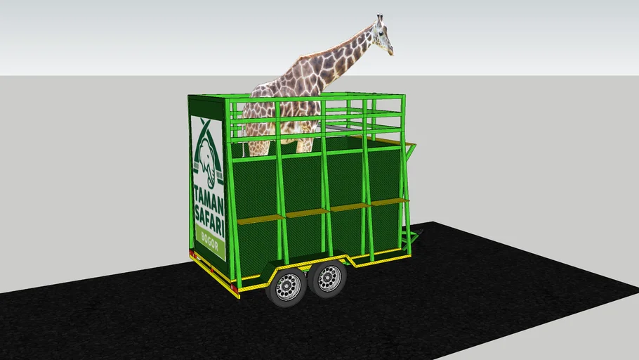 Mini Trailer Translokasi Giraffe