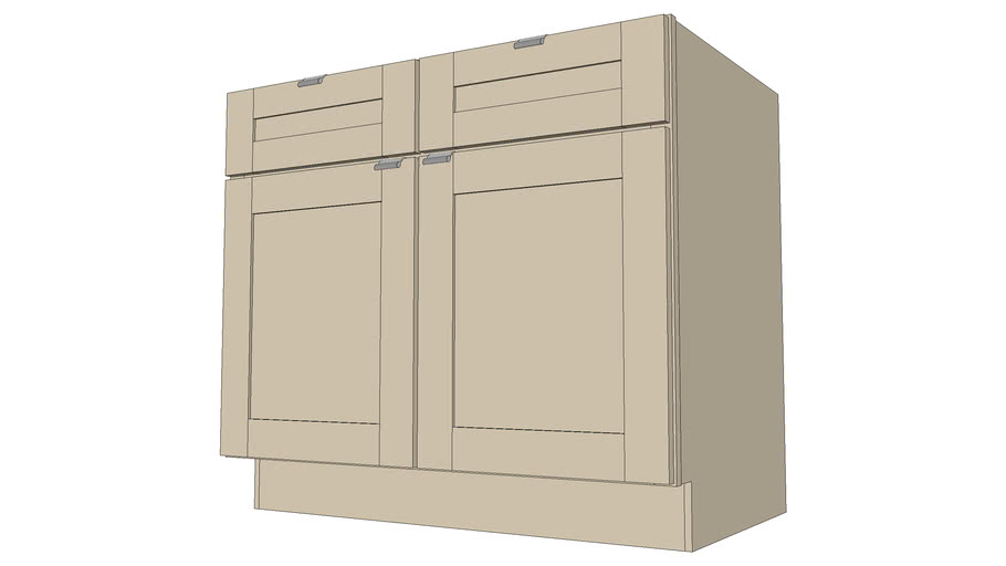Base Cabinets - Putnam Maple Willow by KraftMaid® Cabinetry