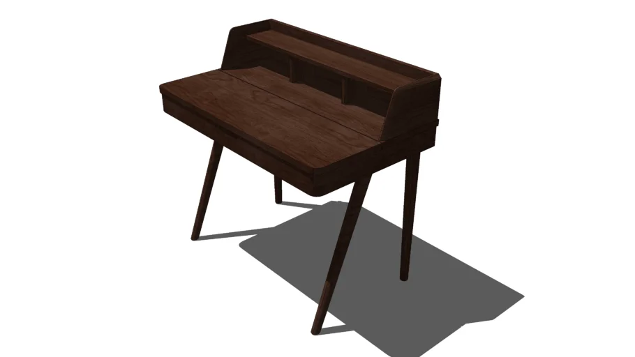 Bureau bois foncé KINNA